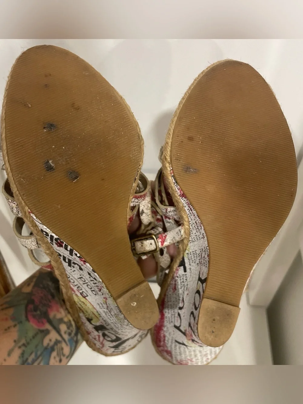 Vintage Barney's Espadrille Wedge, 9